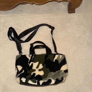 Sondra Roberts Camo Sheerling Crossbody